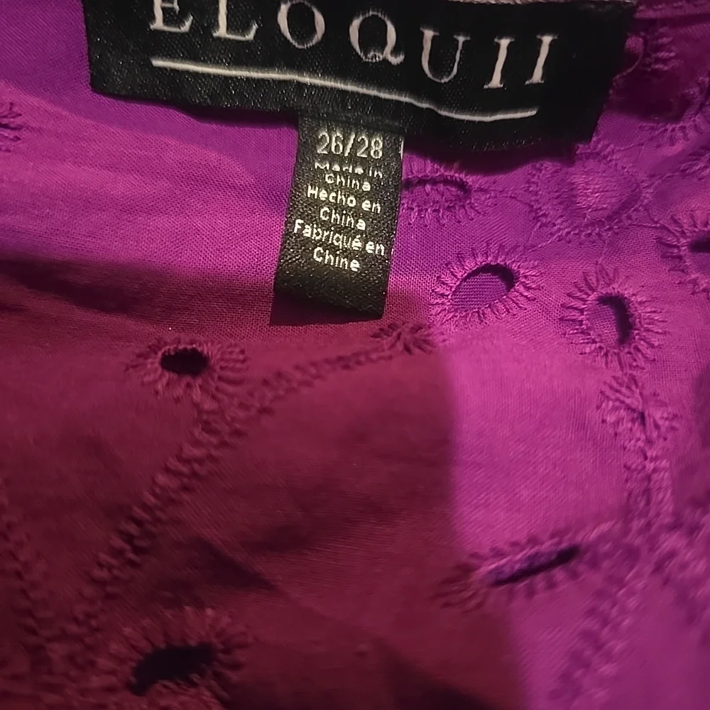 Vibrant Eyelet V-Neck Tie-Waist Dress - Picture 3 of 10